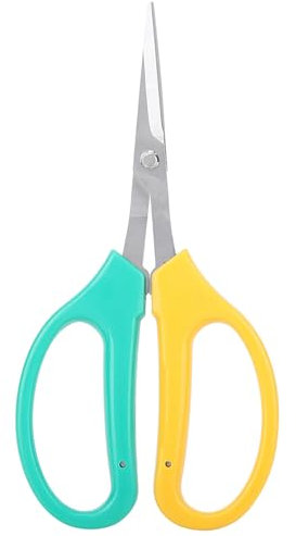 Cizvocas de uva de cuchilla curvada, tijeras de bonos de acero inoxidable Rama de fruta Picimiento de tijeras de jardín para árboles frutales Bonsai