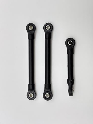 Un juego de barras de dirección, incluyendo 2 eslabones largos y 1 eslabón corto, para Dexinco teledirigido modelo 8610/8619, número de pieza HX019