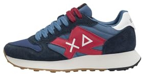 SUN68 Uomo Sneakers Basse Z45114 Poliestere Blu Scuro 40