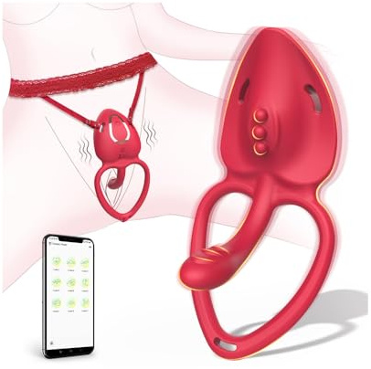 Panty Wearable Vibrator Adult Sex Toys, Remote Control Vibrator with App 9 Vibration Modes Adult Toys Hands-Free Vibrater Sex Toyscouples for Women Couples Clitoral Stimulator Penis Vibrators Sex Toy