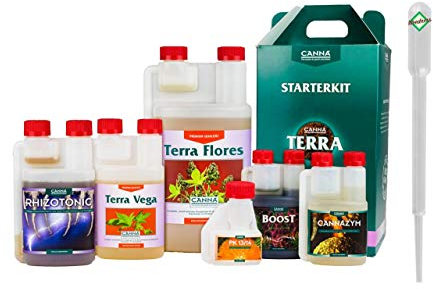 Weedness Engrais Canna Set 6 pièces - cultiver Engrais Tomate Naturel NPK orchidées Palmier légumes Bio bonsaï Grow Indoor Outdoor