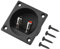 Tihebeyan Speaker Binding Post Terminal Box Square Spring Cup Connector 2 Binding Spring Post Cable Subwoofer Plug for DIY Home Car Stereo