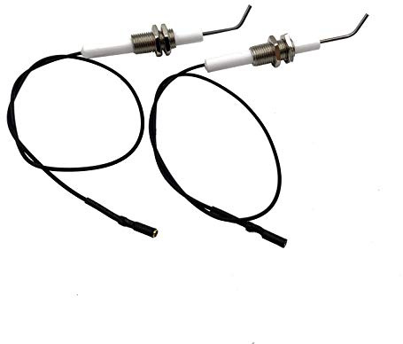 METER STAR Uppsättning av 2 universella keramiska elektrodtändstift tråd 0,3 meter elektronisk enhet, lämplig för tryckknapp Piezo-tändare