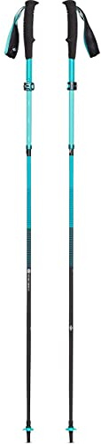 BLACK DIAMOND Women's Distance Carbon FLZ Trekking and Running Poles, Pair of Foldable, Ultra Lightweight, Adjustable Length Carbon Fiber Hiking Poles, Dark Patina, 95-110cm