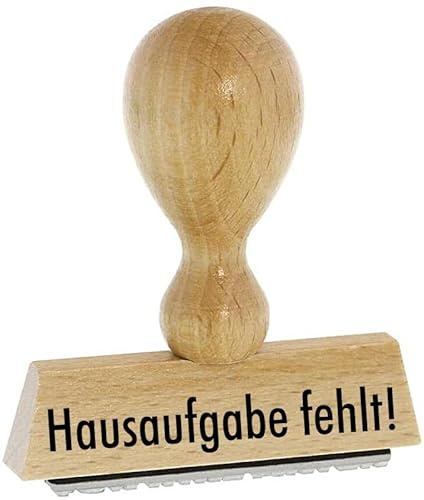 Lärarstämplar – läxa saknas – från varuhus 2010 av trä och gummi, för stämpling av alla typer. 4 cm lång