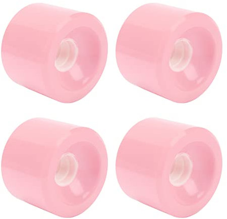 Longboard-hjul, 4st HR-78A PU Longboard-hjul Balanserade Säker åkande Skoterhjul Skateboardhjul med Starkt Grepp för de Flesta Skateboardåkare Nybörjare (Rosa)