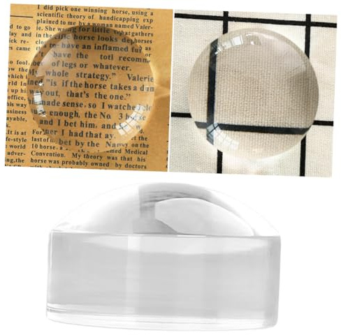 FRCOLOR 8X Magnifying Loupe Acrylic Reading Magnifier Watchmaker Loupe Magnifier Dome