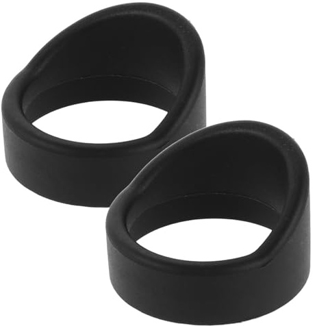 2 Protectores Oculares de Goma Negra para Microscopio y Telescopio | Diámetro 32-34mm, Grosor Angular 4mm, Instalación y Retirada Sencillas