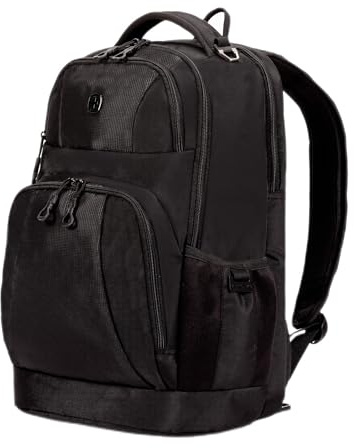 Swiss Gear Unisex's 5698 Laptop Backpack, Black, 17-inch