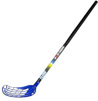 Sport-Thieme Floorballschläger Flow II | Universal-Kelle, anpassbar, PE-Kelle, ø 2,2 cm Schaft | Für Schulen, Vereine | Spielstärke: Fortgeschrittener | Material: Polycarbonat
