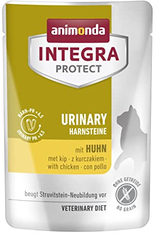 animonda INTEGRA PROTECT Katzenfutter nass Urinary Struvitstein mit Huhn (24 x85g), vom Tierarzt empfohlen bei Harnsteinen, mit Veterinären entwickeltes Diätalleinfutter für erwachsene Katzen