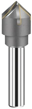 Fresa de chaflán con carburo de soldadura fuerte, 60/90 grados, herramientas de fresado de metal CNC(20x90deg x6Fx12mm)