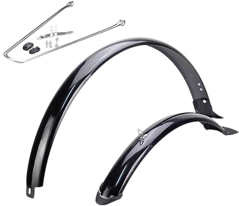 Qraatosi 26 Inch Fenders Front And Rear for Mud Protection, Silver Brace