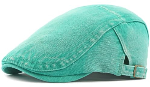 CHENWEIHAI Béret Homme Femmes Béret Coton Denim Béret Casquette Femelle Mâle Casquette Plate Artiste Peintre Béret Chapeau