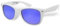 Lakeland Active Keswick Classic Polarized Sunglasses - White/Blue Mirror