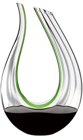 RIEDEL Amadeo Performance Dekanter - Grüner Streifen - Einzelpackung, Karaffe, Kristallglas, Nur Handwäsche – Glasreinigungsperlen ungeeignet - 1756/19