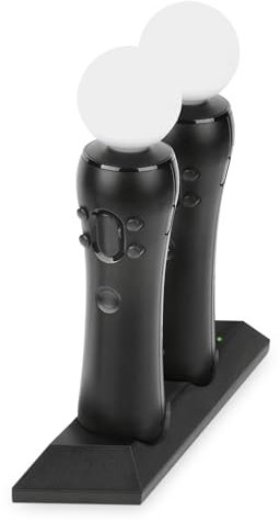 NiTHO Controller Ladestation für PS4 Move Motion VR Controllers, Dual Charger Dock Ladestation für 2 PS VR Move Controllers, Ladegerät für PS4 VR mit Ladestatusanzeigen