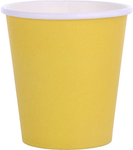 Graziano Pappbecher, 25 Stück, 270 ml, gelb