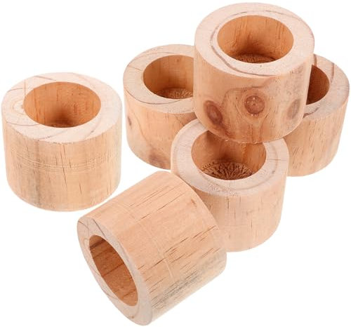 BESPORTBLE 6stücke Rustikale Holz-blumentöpfe Für Sukkulenten Pflanzgefäße Für Innenräume Für Garten Balkon Und Tischdekoration Höhe