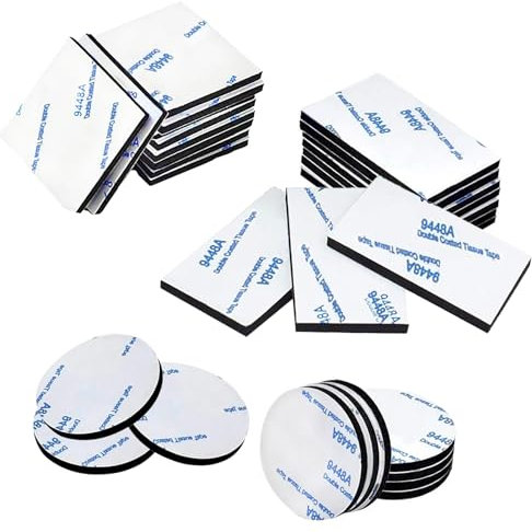 ANDSHUAI 30 Piezas Doble Cara,Doble Cara Extrafuerte,cinta doble cara extrafuerte,adhesiva de doble cara,adhesivo,almohadillas adhesivas,para Vidrio y Plástico,Paredes,Metal,Puertas