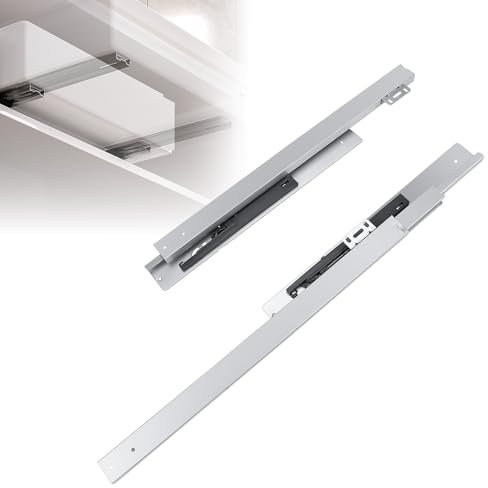 WingFly Undermount Drawer Slide 350mm, Soft Close, Bottom Mounted & Bottom Support, 40kg Load, Full Extension, Invisible Drawer Slides 1 Pair for Kitchen Cabinet Drawer (14inch)