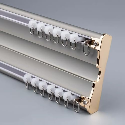 Aluminum C C Track Double C Rail Room Divider C Track Straight C Rail 1M Gold