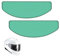 hioseyre 2Pcs Pinlock Visor Insert, Universal Protective Anti-Fog Film for Agv k1s Visor, Helmet Anti-Fog Film for Open Face Motorcycle Helmet, Suitable for All Non-Fixed Half and Full Helmets
