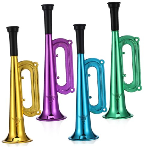 CLISPEED 10 piezas Trompetas de Juguete de Plástico para Cuerno de Estadio y Resistente para Fiestas Deportivos