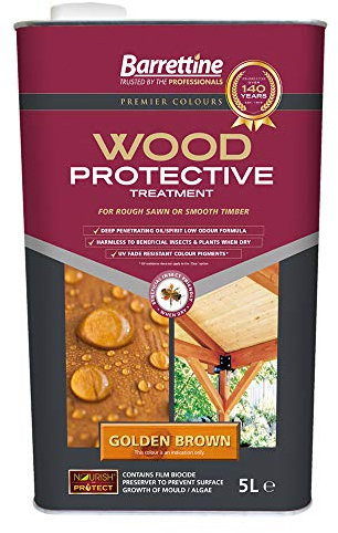 Barrettine PTGB005 Golden Brown 5 L Wood Protective Treatment