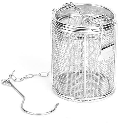 Colino per Tisane, Filtro da Tè in Acciaio Inox a Maglia Fine Filtro per Tè Riutilizzabile con Gancio a Catena Esteso per Foglie di Tè e Spezie e Condimenti 8x10cm