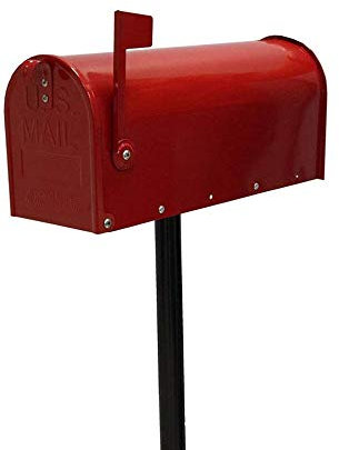 Cassetta della posta Americana topolino con supporto palo metallico cassetta postale topolino buca delle lettere US mail casella postale stile americano completa di supporto