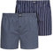 Jockey Everyday Woven Boxer 2 Pack, S, Navy,S,Mehrfarbig