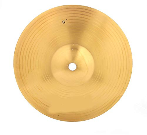 Bnineteenteam 8 Zoll Crash Becken, Brass Cymbal Musikinstrument Ersatz für Drum Set Becken Musikinstrument Leistungszubehör