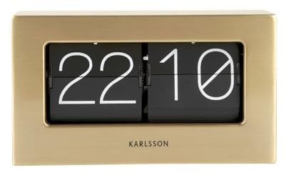 Karlsson KA5620GD Horloge à clapet plaquée Or