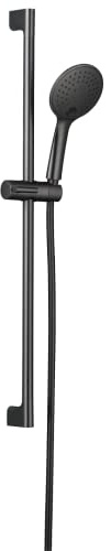 Essebagno Luisa ensemble barre de douche 3 pièces gris gun métal