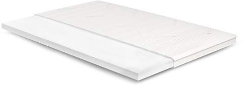 Meisterschlaf Surmatelas en mousse à froid 130 x 180 cm (l x L) - Tencel 3D - Moyen - Hauteur 7 cm - Certifié Öko-Tex - RG 45 kg/m³ - Fabriqué en Allemagne