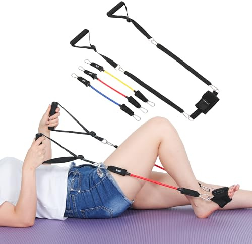JFMkaer Knee Replacement Recovery Aids, Hip/Knee Rehabilitation Equipment After Knee Surgery - Leg Stretcher Exercise Improve Mobility and Flexibility for Knee Pain