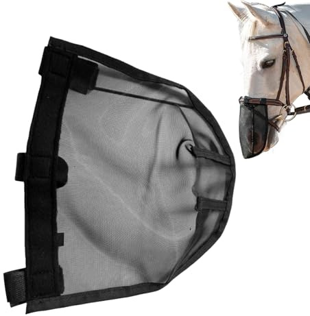 Hästflugmask | UV-flugmask för hästar – stort ansiktsskydd med komfortkontrollskydd för Ride husdjurstillbehör ko häst