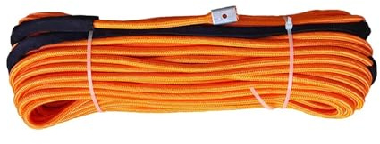 Cavo for verricello a doppia treccia da 10 mm x 50 metri, fune di traino, cavo al plasma universale for grandi veicoli fuoristrada e camion. Forte capacità