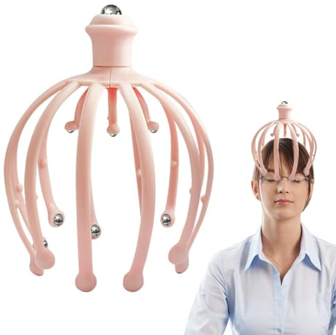 - Massageapparat | Bärbar hand-spa huvudmassageapparat Octopus Claw, ultra | hårbottenmassageapparat, huvudmassageapparat för avkoppling av hårbotten, massageklor, bärbar massageapparat för huvudrepor
