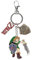 CosplayStudio Zelda Schlüsselanhänger mit Link, Hyrule Schild & Zelda Schriftzug aus Metall