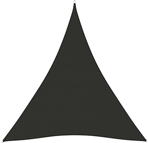 vidaXL Sonnensegel Wasserfest Sonnenschutz Windschutz Sonnendach UV Schutz Garten Terrasse Balkon Oxford-Gewebe Dreieckig 5x7x7m Anthrazit