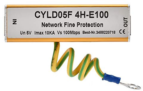 PUSOKEI Parasurtenseur Ethernet - Protection contre le tonnerre et l'éclairage - Adaptateur RJ45 RJ11 - Protection contre les surtensions réseau Ethernet