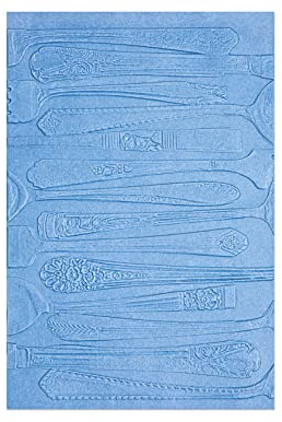Sizzix 3-D Textured Impressions Präglingsmapp Silverware av Eileen Hull | 666047 | Kapitel 4 2022