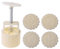 100g Mooncake Mold 4 Flowers Stamps Round Hand Press Moon Cake Pastry Mould DIY Bakware Mooncake Mold 125g Square