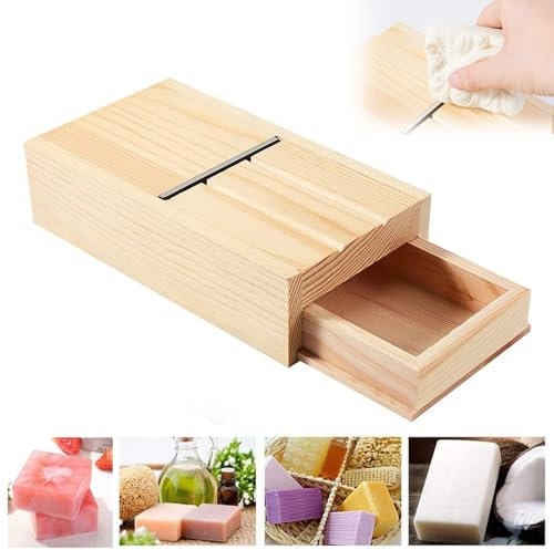 Seifenschneider mit Schublade, Holzseife Beveler Hobel Seifenschneidewerkzeug, Holz Seifenschneider mit Holzkiste, Soap Cutter Handgemachte Seife Herstellung Trimmform Werkzeug