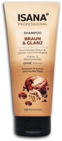 Hårvårdsset Isana Professional schampo & balsam brun och glans 250 ml +200 ml