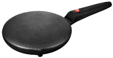 Omedelbar crêpe-maker, 20,3 cm grillplatta, crêpe-maker, non-stick belagd, elektrisk panna, automatisk termostatstyrning, bärbar handhållen frukostmaskin belagd panna 20 (C, en storlek)