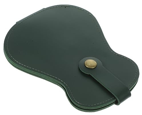 DRESSOOS Gitarren-Aufbewahrungstasche Für Gitarrenplektren Ukulelenplektren Bassplektren Organisieren Sie Ihre Plektren Kompakt Und Tragbar Pu-Material Grün