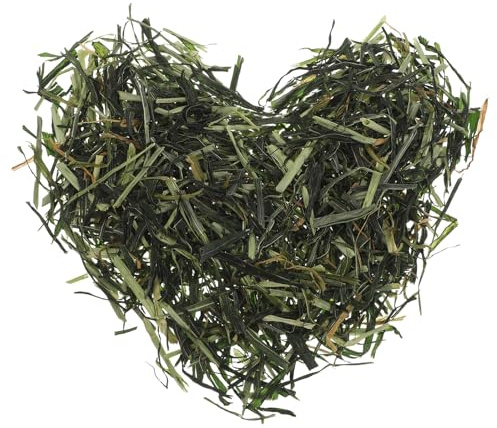 Toyvian Heno Natural para Conejos y Cobayas 300 G, Alimento Seco de Cebada Rico en Fibra para Salud Digestiva, Snacks Verdes para Jaulas y Mascotas Pequeñas